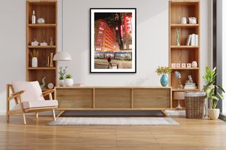 George St, Sydney CBD | Sydney Tower Eye at night | 2025 shown in a room