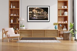 Circular Quay, Sydney | Figure behind bin | 2025 shown in a room