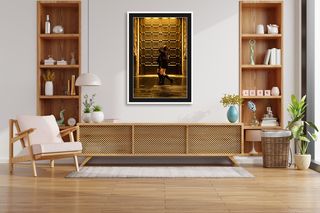Martin Place, Sydney | Golden entrance with women | 2026 shown in a room