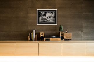 George St, Sydney | Pedestrians with pigeon | 2025 shown in a room