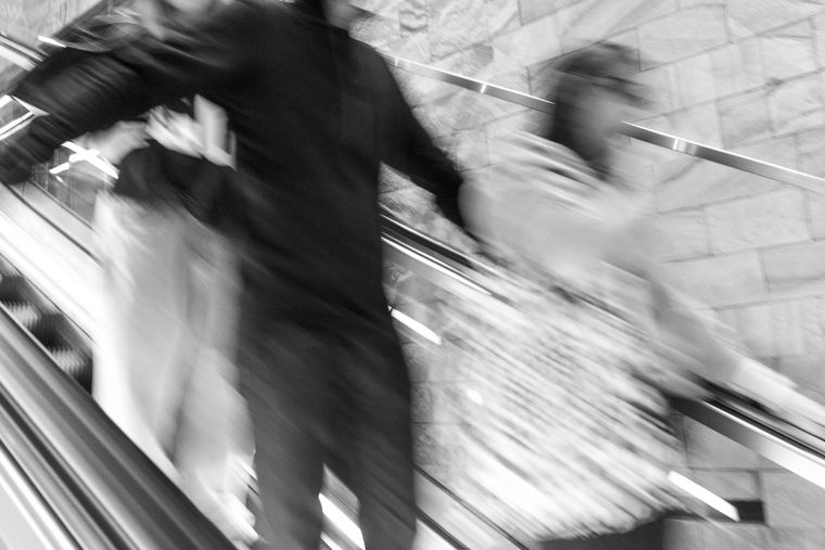 Barangaroo metro station, Sydney | On the way down | 2025