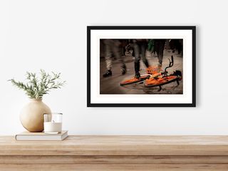 George St near Town Hall, Sydney | Abandoned bike | 2026 shown in a room