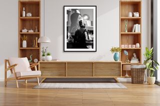 Sydney CBD | Girl waiting for coffee 02 | 2026 shown in a room