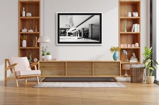ICC, Darling Harbour, Sydney | Man walking across | 2025 shown in a room