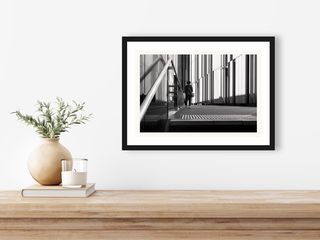 Darling Harbour, Sydney | Vertical panels in the sun | 2025 shown in a room