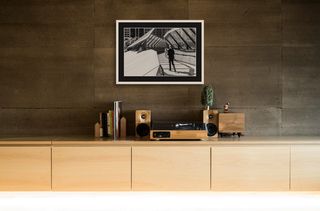 Darling Quarter Footbridge, Darling Harbour, Sydney | Walking away | 2025 shown in a room