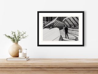 Darling Quarter Footbridge, Darling Harbour, Sydney | Walking away | 2025 shown in a room